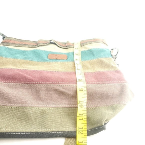 JellyYoo Womens Multicolor Colorblock Canvas Adjustable Strap Crossbody … - Picture 8 of 15